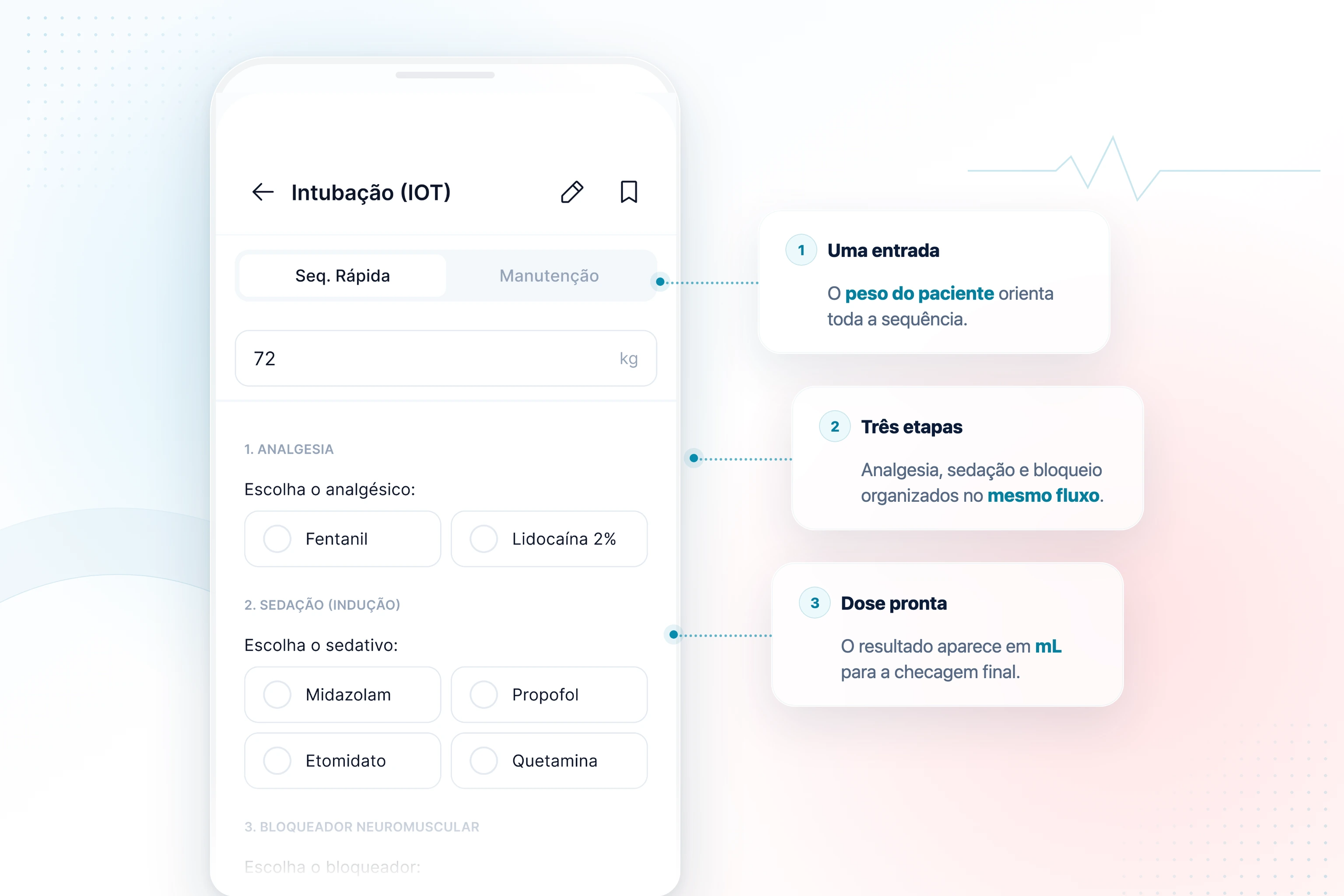 Calculadora de intubação da CalcMed